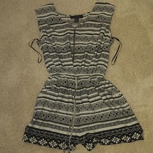 Tribal print romper